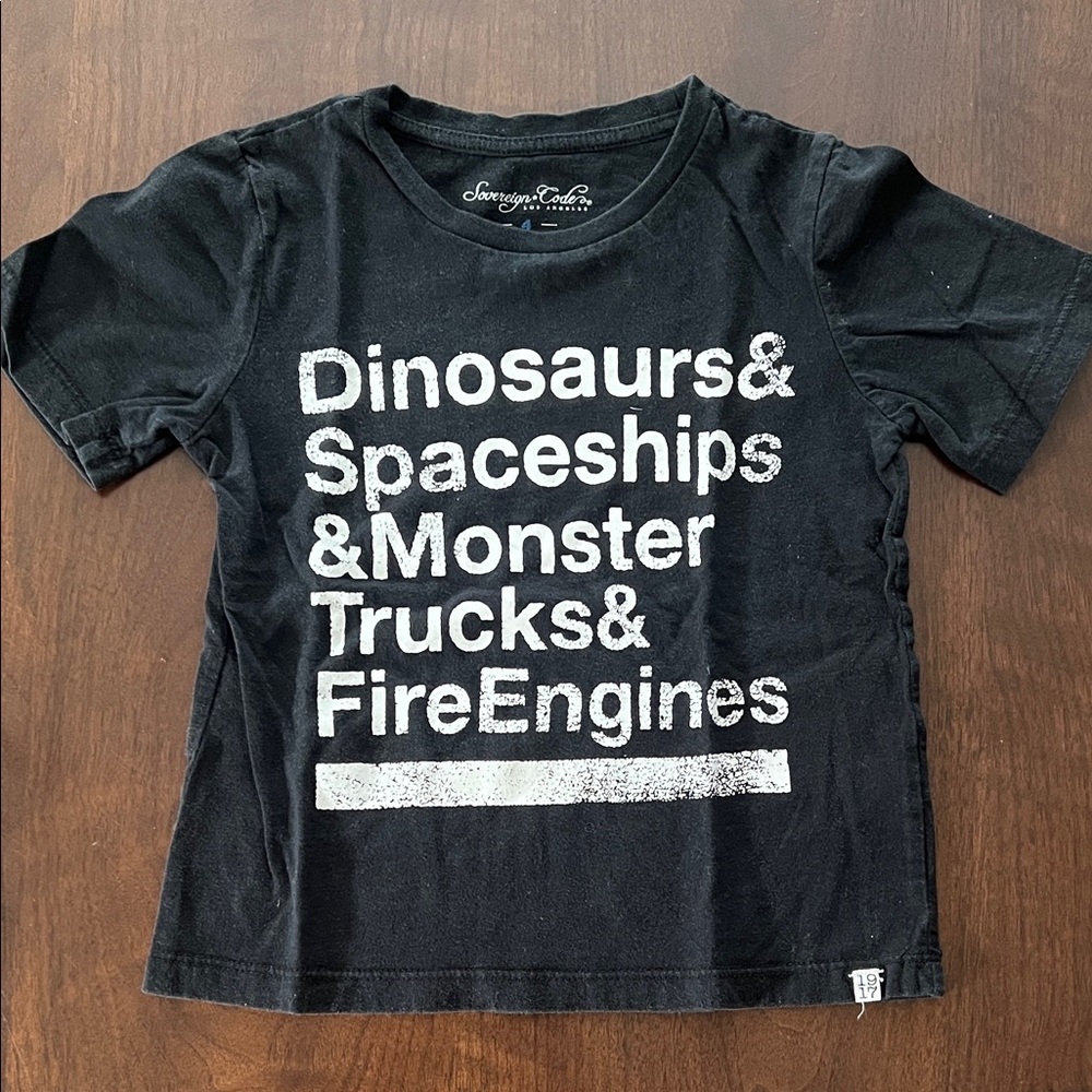 Sovereign Code Boys graphic Black T-Shirt